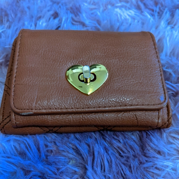Faux leather wallet - tan - Picture 1 of 6